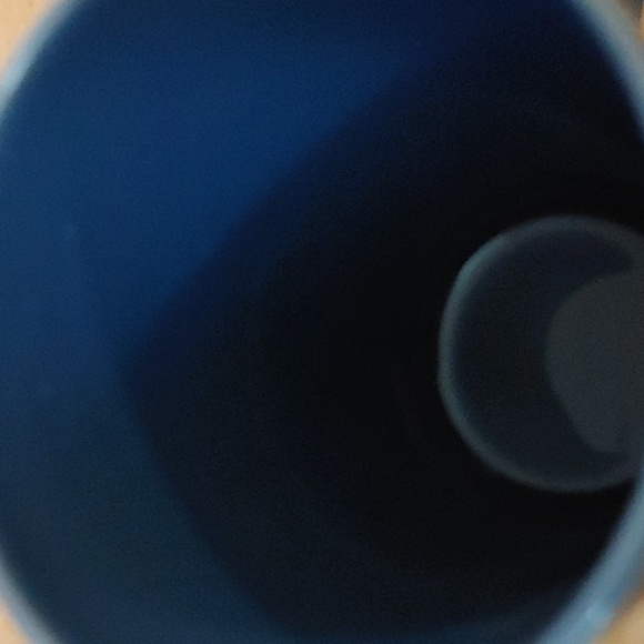 Starbucks 2009 Ribbed 12oz Coffee Mug Tea Design House Stockholm Navy Blue. - Picture 3 of 3